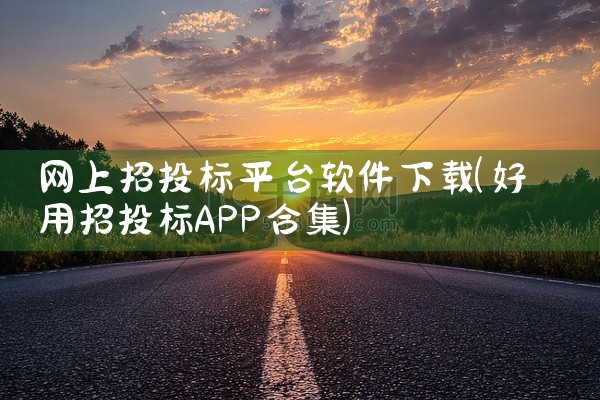 网上招投标平台软件下载