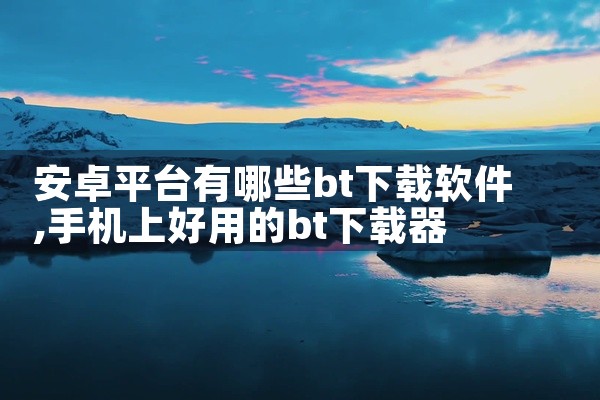 安卓平台有哪些bt下载软件